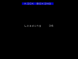 Kickboxing title screen for ZX Spectrum